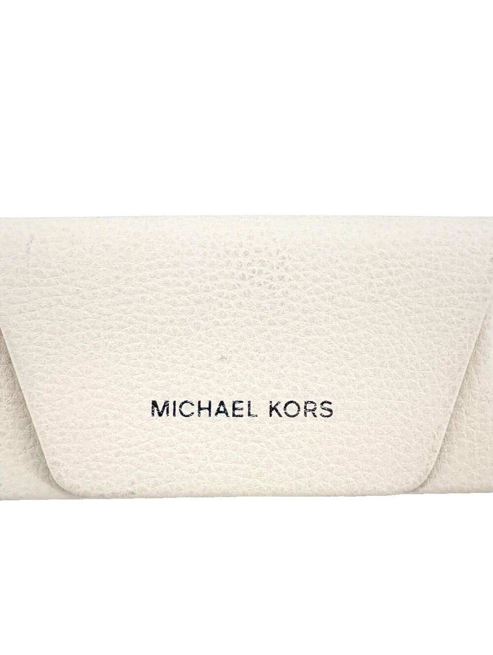Michael Kors Cream Faux Leather Sunglasses Case